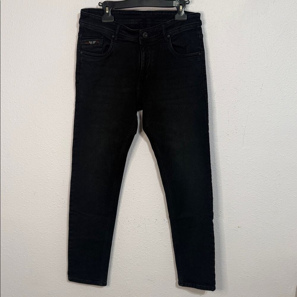 Unstoppable Denim Co. Authentic Couture Men Black Premium Denim Jeans Size 32x31